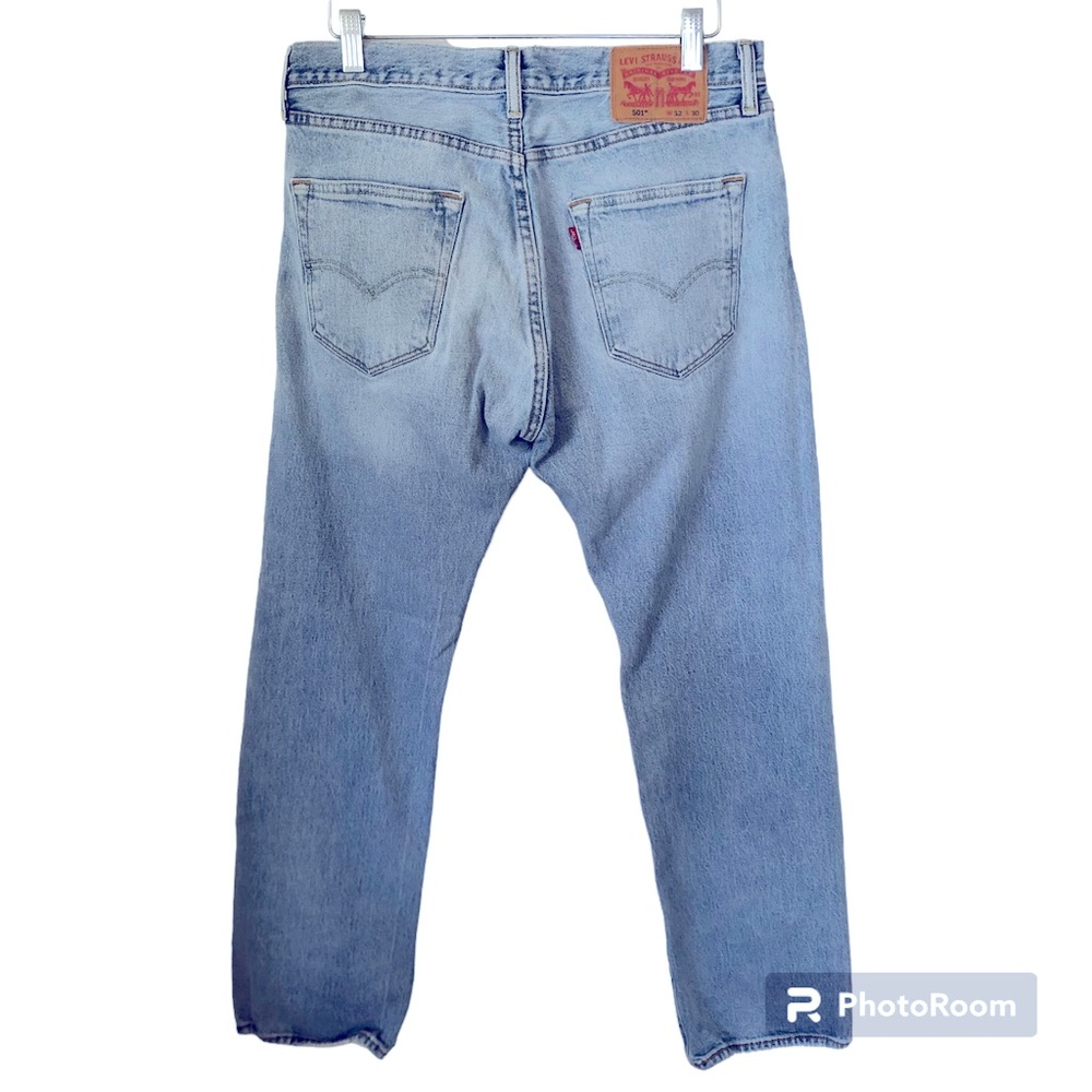 Levi’s 501 Button Fly Jeans Mens Size 32 Vintage Fade Wash Grunge Distressed